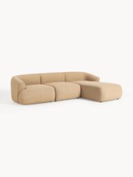 Modular Bouclé Corner Sofa Sofia (3-seater) - thumbnail 3