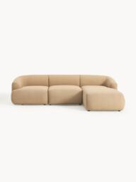 Modular Bouclé Corner Sofa Sofia (3-seater) - thumbnail 1