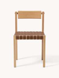 Wooden Dining Chair Liza with Vegan Leather Seat - thumbnail 2