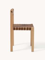 Wooden Dining Chair Liza with Vegan Leather Seat - thumbnail 3
