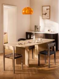 Wooden Dining Chair Liza with Vegan Leather Seat - thumbnail 8
