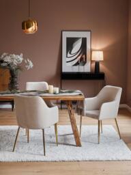 Small Glass Pendant Light Golden Goblet - thumbnail 6