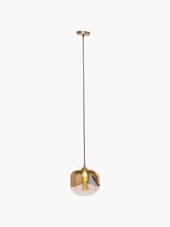 Small Glass Pendant Light Golden Goblet - thumbnail 3
