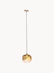 Small Glass Pendant Light Golden Goblet - thumbnail 4