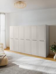 Modular Hinged Door Wardrobe Charlotte, 300 cm Wide, in various sizes - thumbnail 9