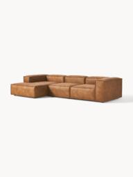 Modular Leather Corner Sofa Lennon (4-seater) - thumbnail 3