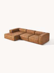 Modular Leather Corner Sofa Lennon (4-seater) - thumbnail 4