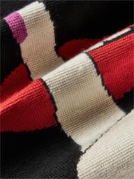 Handmade Decorative Wool Cushion Lips Hush - thumbnail 6