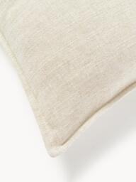 Large Linen Blend Sofa Cushion Lennon, 60 x 60 cm - thumbnail 2