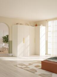 Modular Corner Wardrobe Simone, 215 cm Wide, in various sizes - thumbnail 2