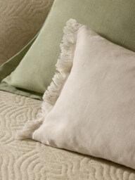 Linen Cushion Cover Luana with Fringes - thumbnail 6