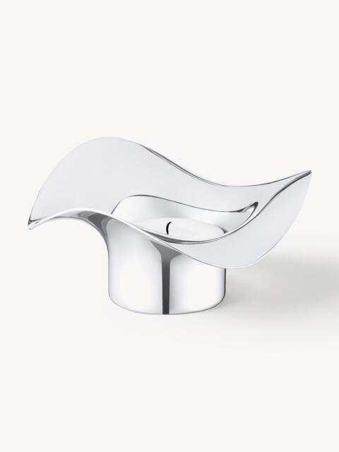 Organic-Shaped Stainless Steel Tealight Holders Cobra, Set of 2