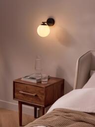 Opal Glass Wall Lamp Atlanta - thumbnail 2