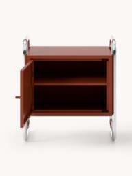 Metal Bedside Table Robyn, left- or right-hinged options - thumbnail 3
