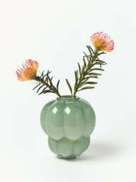 Mouth-Blown Glass Vase Uva, H 22 cm - thumbnail 4