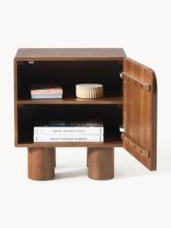 Oak Wood Bedside Table Cadi - thumbnail 4