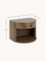 Wooden Wall-Mounted Bedside Table Paron - thumbnail 7