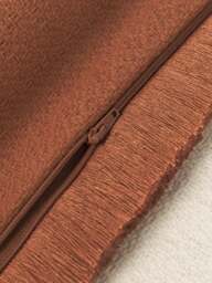 Textured Reversible Cushion Cover Viona with Fringes - thumbnail 6