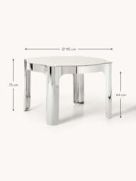 Round Dining Table Georgia with Glass Top, Ø 110 cm - thumbnail 9