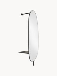 Full-Length Wall Mirror Ophelia with Clothes Rail and Shelf