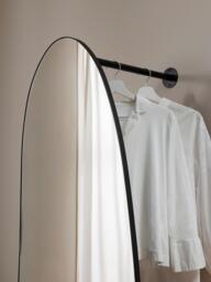 Full-Length Wall Mirror Ophelia with Clothes Rail and Shelf - thumbnail 7