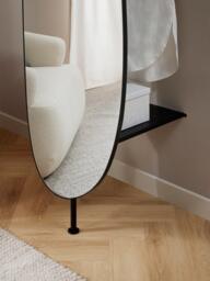 Full-Length Wall Mirror Ophelia with Clothes Rail and Shelf - thumbnail 8