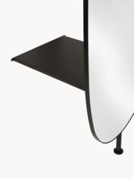 Full-Length Wall Mirror Ophelia with Clothes Rail and Shelf - thumbnail 4