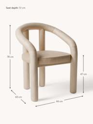 Velvet Arm Chair Calan - thumbnail 7