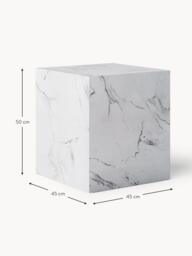 Marble Effect Side Table Lesley - thumbnail 5
