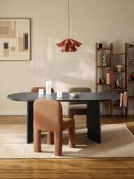 Oval Wooden Dining Table Toni, in various sizes - thumbnail 6