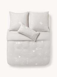 Westwing Crosby Studios, Cotton Duvet Cover Jouy with Embroidered Pattern - thumbnail 2