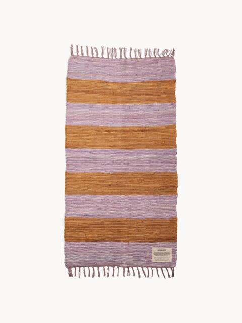 Hand-Woven Cotton Runner Chindi with Fringes - image 1