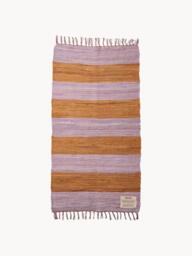 Hand-Woven Cotton Runner Chindi with Fringes