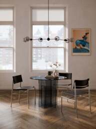 Round Glass Dining Table Anouk, in various sizes - thumbnail 7