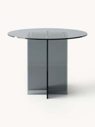 Round Glass Dining Table Anouk, in various sizes - thumbnail 2