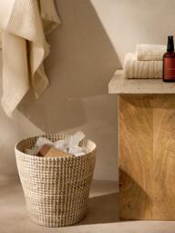 Seagrass Waste Paper Basket Aleya - thumbnail 2