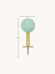 Handmade Metal Wall Hooks Ball, Set of 2 - thumbnail 6