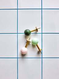 Handmade Metal Wall Hooks Ball, Set of 2 - thumbnail 5