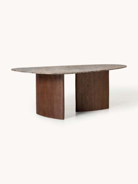 Organic Shaped Dining Table Meadow with Marble Top, in various sizes - image 1