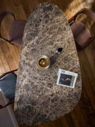 Organic Shaped Dining Table Meadow with Marble Top, in various sizes - thumbnail 8