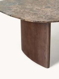 Organic Shaped Dining Table Meadow with Marble Top, in various sizes - thumbnail 4