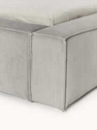 Upholstered Corduroy Bed Lennon with Storage Space - thumbnail 9