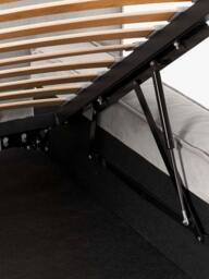 Upholstered Corduroy Bed Lennon with Storage Space - thumbnail 9