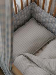 Cotton Bed Bumper Sky Blue - thumbnail 3