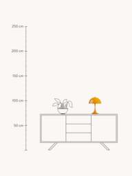 Dimmable Portable LED Table Lamp Panthella 250, Design Verner Panton - thumbnail 7