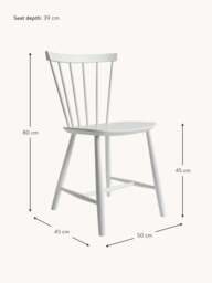 Handmade Beech Wood Dining Chair J46 - thumbnail 5