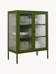 Metal Display Cabinet The Mixer with Ribbed Glass - thumbnail 3