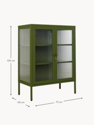 Metal Display Cabinet The Mixer with Ribbed Glass - thumbnail 8