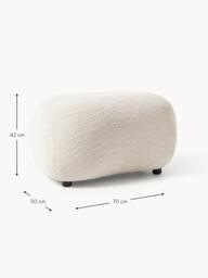 Teddy-Bouclé Ottoman Alba - thumbnail 9