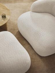 Teddy-Bouclé Ottoman Alba - thumbnail 8